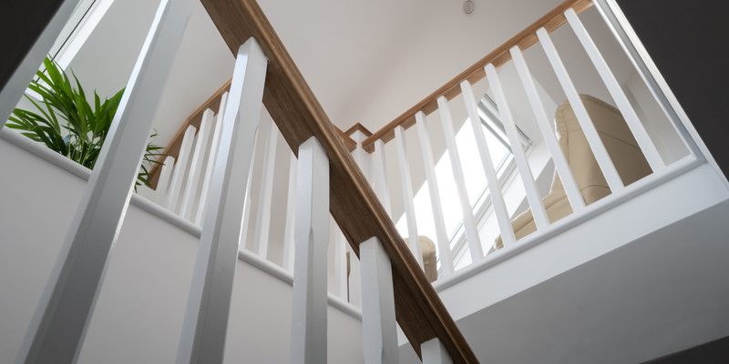 stairs into loft